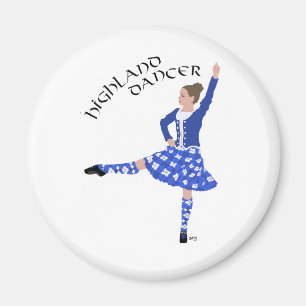 Highland Dancer in Blue Magnet