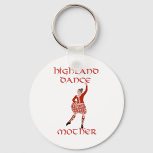Highland Dancer Mother - Red Keychain