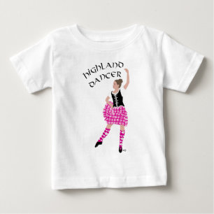 Highland Dancer Pink Baby T-Shirt