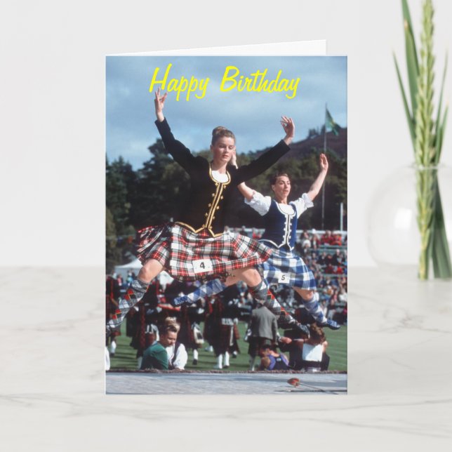 Highland Dancing Card (Front)