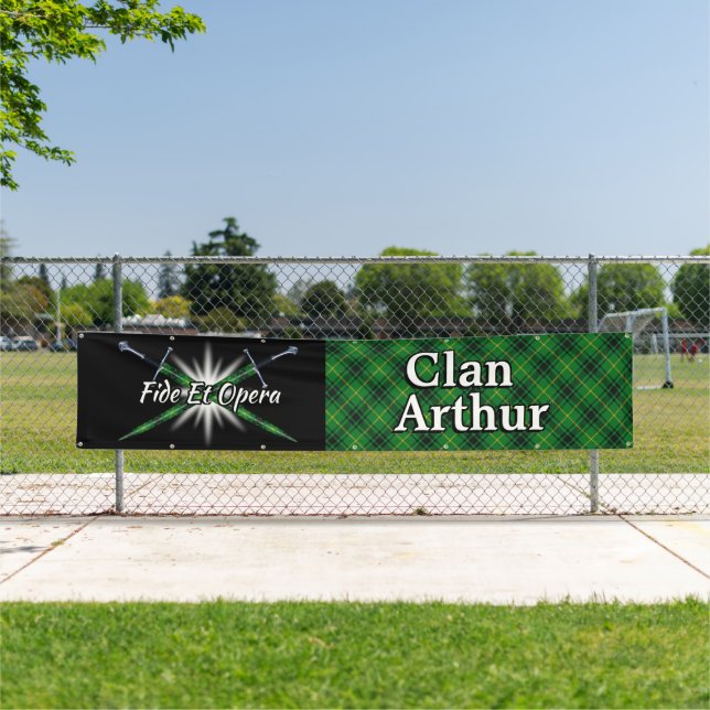 Highland Festival Clan Arthur MacArthur Tent Banner (Insitu)