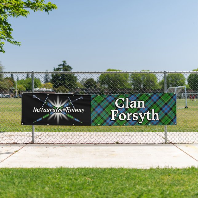 Highland Festival Clan Forsyth Tent Banner (Insitu)