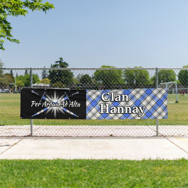 Highland Festival Clan Hannay Tent Banner (Insitu)