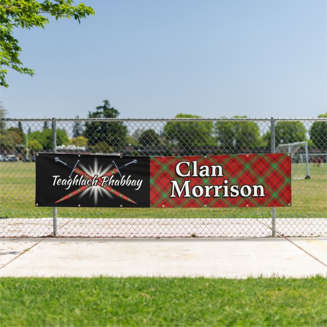 Highland Festival Clan Morrison Tent Banner (Insitu)