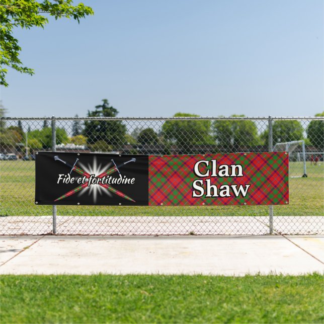 Highland Festival Clan Shaw Tent Banner (Insitu)