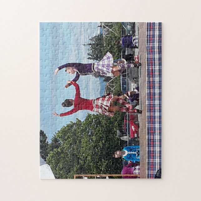 Highland Fling Clan Gathering Jigsaw Puzzle (Vertical)