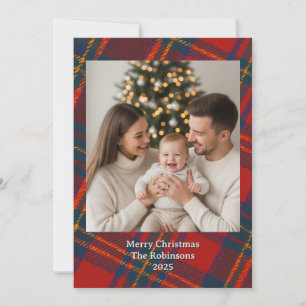 Highland Holiday Love Personalized Christmas Card
