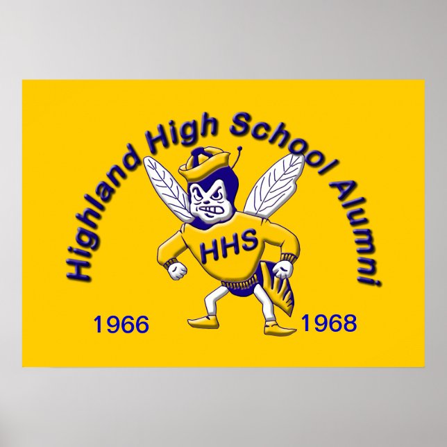 Highland Hornet Alumni Poster (Front)