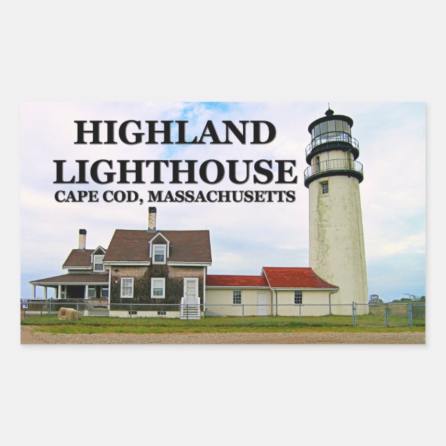 Highland Lighthouse, Cape Cod, Massachusetts Sticker (Front)