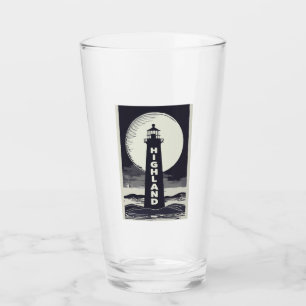 Highland Lighthouse Massachusetts Moon Glass