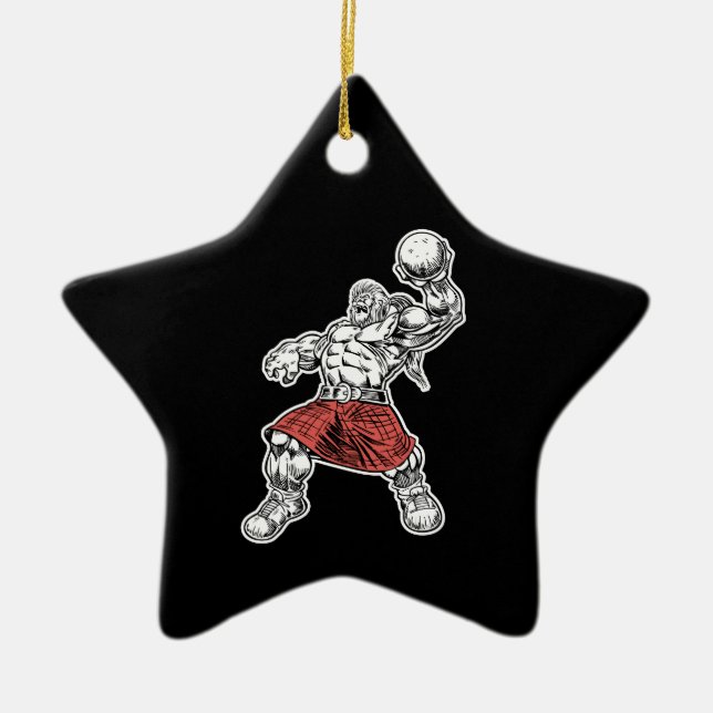 highland lion ceramic ornament (Front)