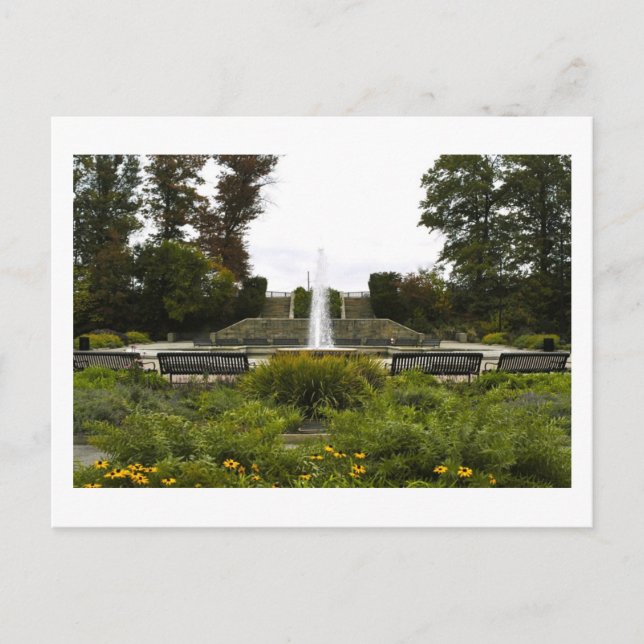 HIghland Park Fountain, Pittsburgh, PA Postcard (Front)