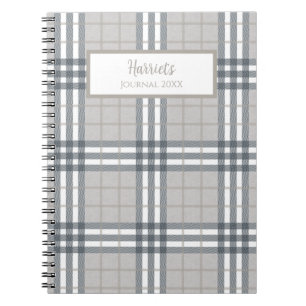 Highland Plaid Personalized Journal Notebook