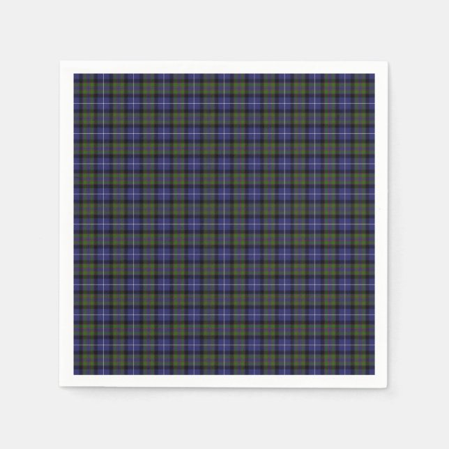 Highland Pride Of Scotland Tartan Napkin (Front)