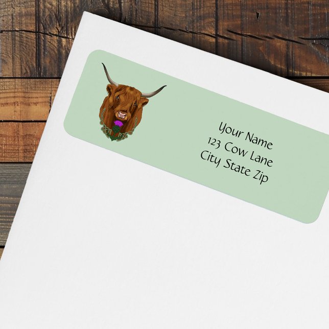 Highland Scottish Cow Purple Celtic Thistle (Creator Uploaded)
