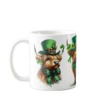 Highland Scottish cow St. Patrick's Day funny gift