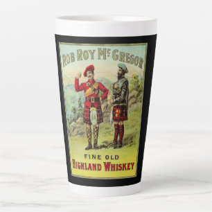 HIghland Scottish Whiskey Label Latte Mug