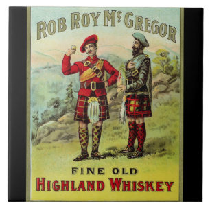HIghland Scottish Whiskey Label Tile