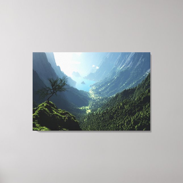 Highland Spring (Triptych) Canvas Print (Front)