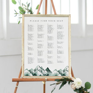 Highland   Tableau de sièges Mariage alphabétique