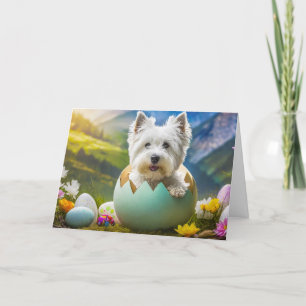 Highland Terrier dog Folded Holiday Card