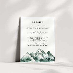 Highland Wedding Guest Details Enclosure Card