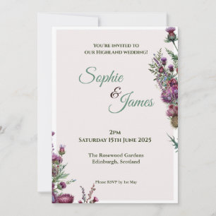 Highland Wedding Invitation