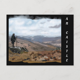 Highlander at An Caistel, Scotland Postcard