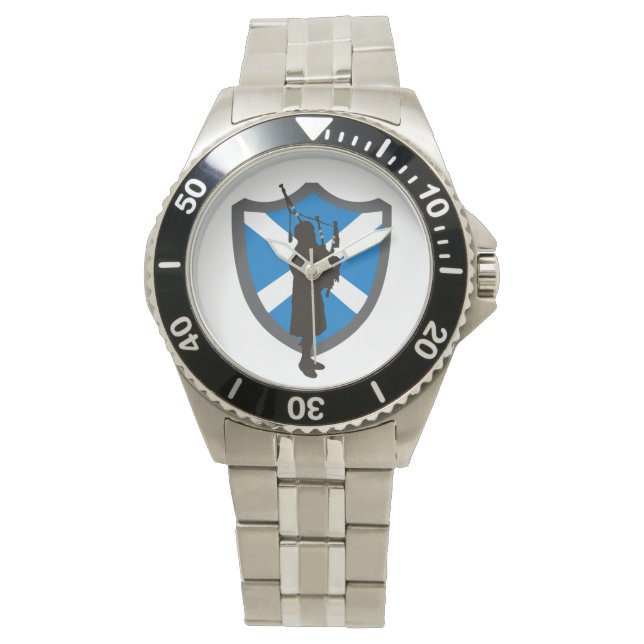 Highlander Bagpipe Player Watch (Front)