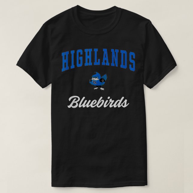 Highlands High School Bluebirds Tank Top  (Design Front)