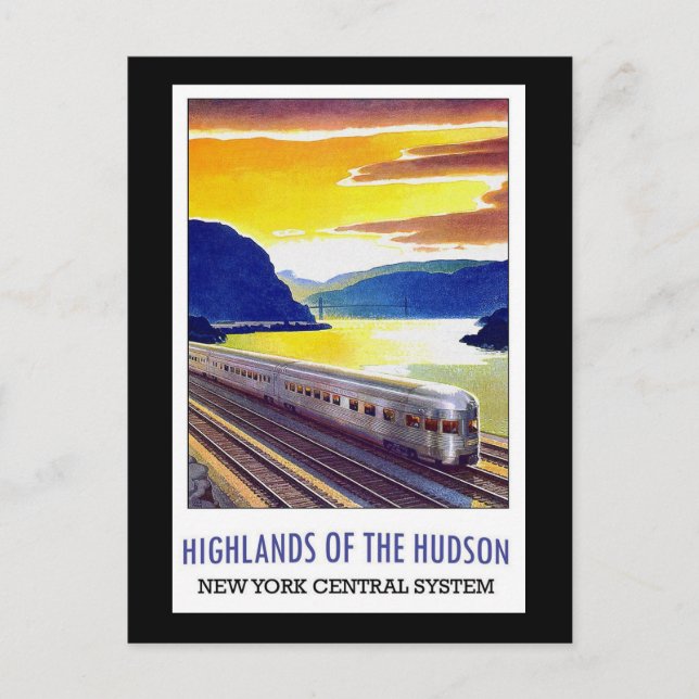 Highlands Of The Hudson New York Central System Postcard (Front)