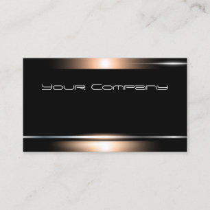 Highlight Bronze Black Professional Business Card