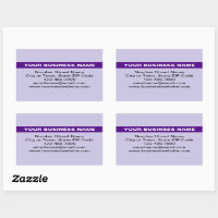 Highlighted Business Name on Purple