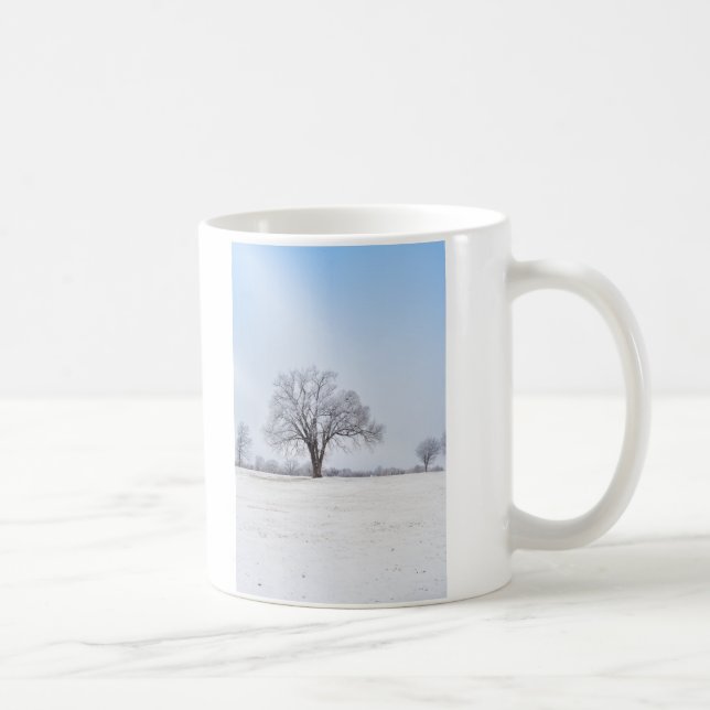 Highlighted Winter Oak Tree Coffee Mug (Right)