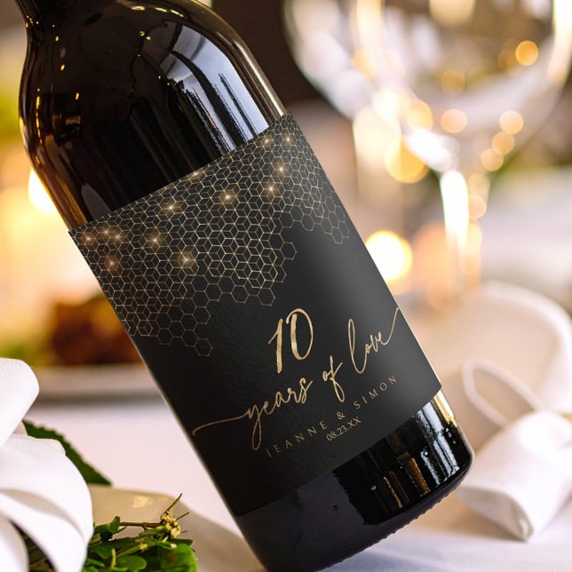 Highlights Gold 10th Anniversary ID1165 Wine Label (Creator Uploaded)