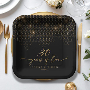Highlights Gold 30th Anniversary ID1165 Paper Plate