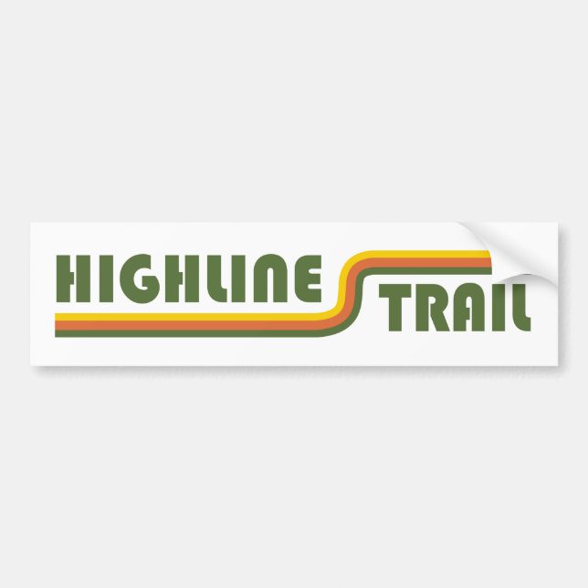 Highline Trail Glacier National Park Bumper Sticker (Front)