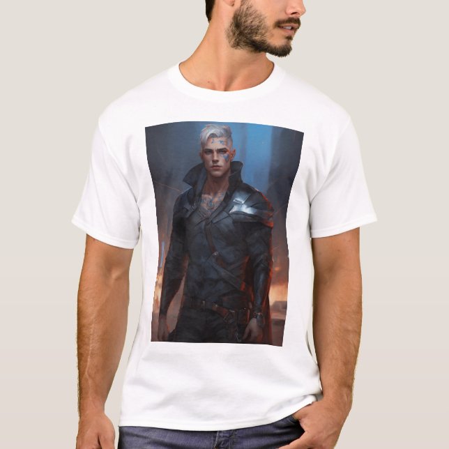 Highly detailed portrait of an older non binary, m T-Shirt (Front)