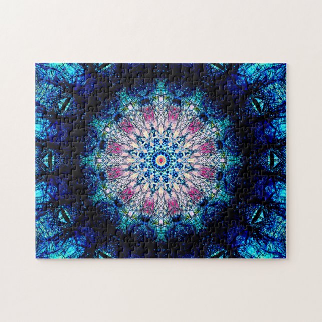 Highly Detailed Star-Shaped Mandala | Abstract Jigsaw Puzzle (Horizontal)