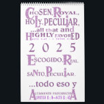 Highly Favored© - Esp & Eng Calendar<br><div class="desc">Designed with kingdom kids in mind.</div>