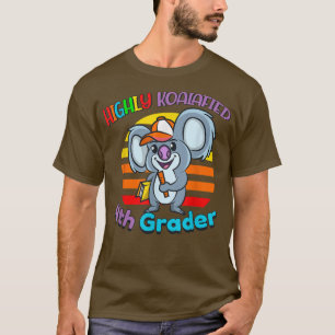 Highly Koalafied 4th Grader Back To School Koala B T-Shirt