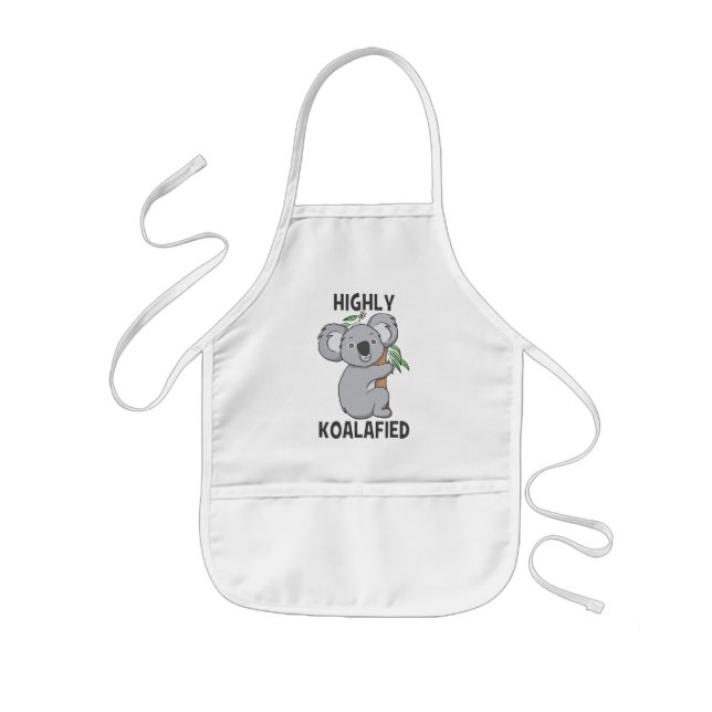 Highly Koalafied Koala Kids Apron (Front)