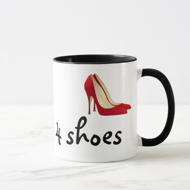 Highly Motivated: Will Work for Shoes (Maybe) Mug (Right)