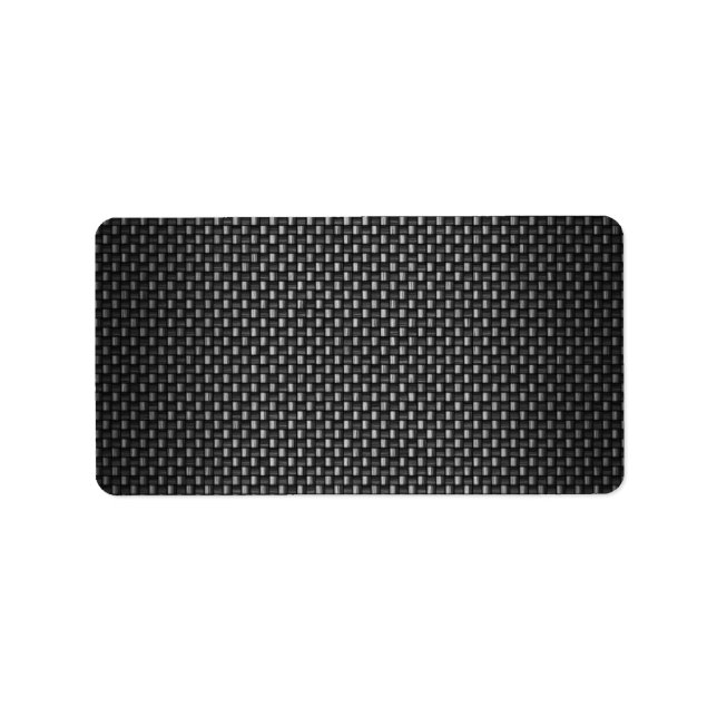 Highly Realistic Carbon Fibre Textured Label (Front)