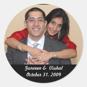 highres, Gurveen &  VishalOctober 31, 2009 Classic Round Sticker