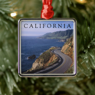 Highway 1   Carmel California Metal Ornament