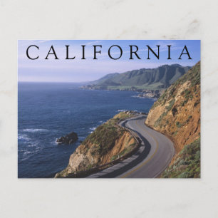 Highway 1   Carmel California Postcard