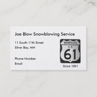 Highway 61 appointment card