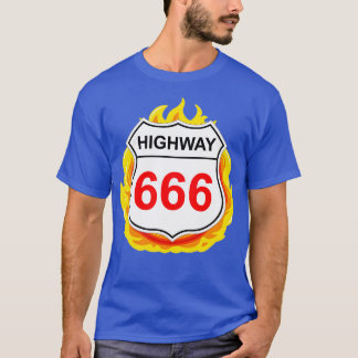 Highway 666 Road Sign T-Shirt
