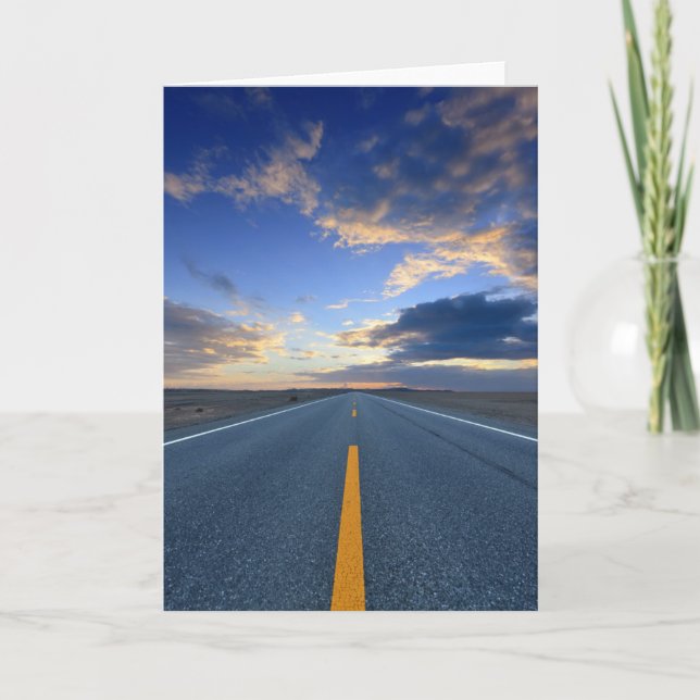 Highway at Sunrise Day Card (Front)